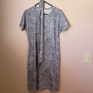 💙LuLaRoe Lilac/Gray Sheath Midi Dress